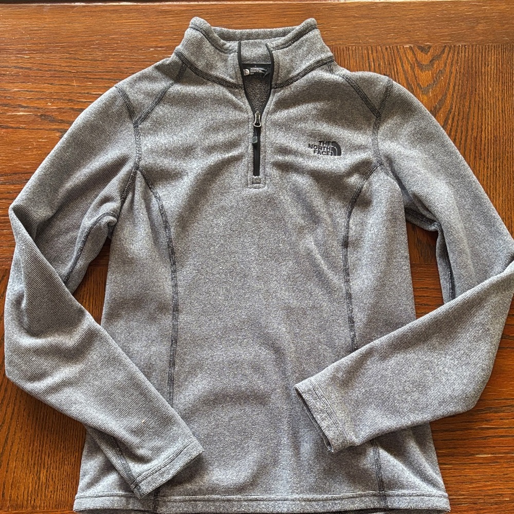 The North Face Heathered Gray Half-Zip Fleece